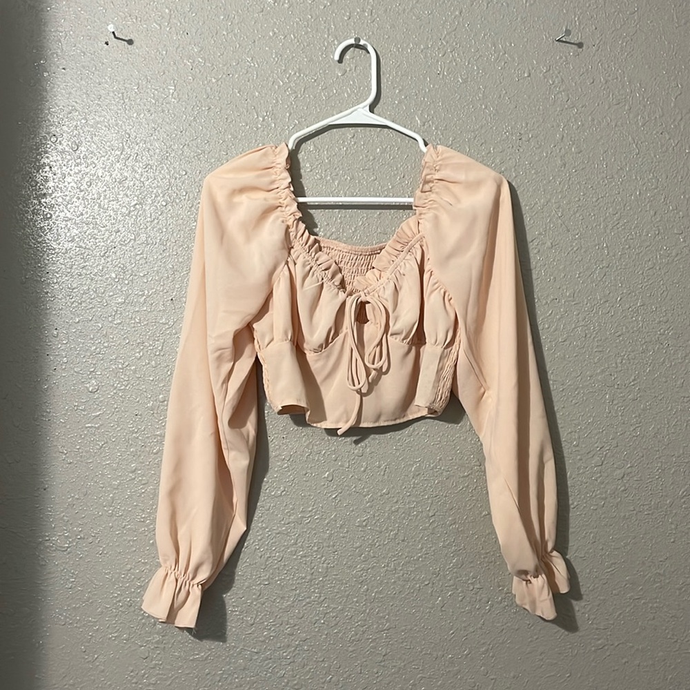 Shein Long sleeve crop top
